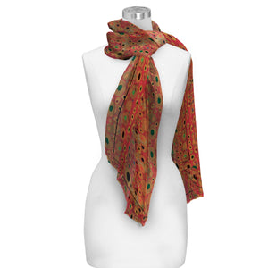 Klimt Hope II Silky-soft Polyester Sheer Long Scarf