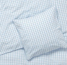 JUNA Bæk&Bølge Duvet Cover Set, White/Light blue