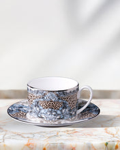 Tea Cup & Saucer PALAZZO PITTI Set of 2 in Luxury Box 3.3", H 2.3", cap. 7.5 oz, Saucer 6"