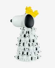 Snoopy KING with Mini Snoopies on Cape & Woodstock as Crown White & Yellow 17in