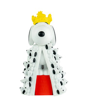 Snoopy KING with Mini Snoopies on Cape & Woodstock as Crown White & Yellow 17in