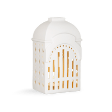 Kähler Urbania Tivoli Candle Lighthouse Entrance, White, H: 7.3"