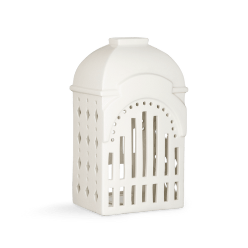 Kähler Urbania Tivoli Candle Lighthouse Entrance, White, H: 7.3