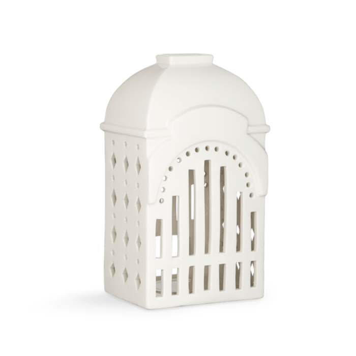 Kähler Urbania Tivoli Candle Lighthouse Entrance, White, H: 7.3