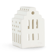 Kähler Urbania Lighthouse Long Church, White, H: 3.9"