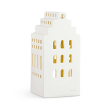 Kähler Urbania Candle Lighthouse Manor, White, H: 6.7"