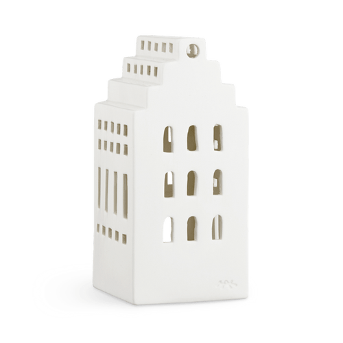 Kähler Urbania Candle Lighthouse Manor, White, H: 6.7