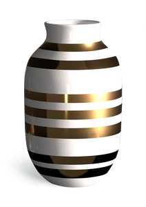 Kähler Omaggio Floor Vase, Brass, H: 19.7