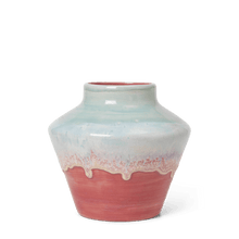 Kähler Poppery Vase, Mint/Pink, H: 8.1''