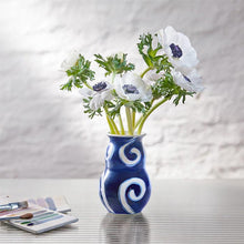 Kähler Tulle Vase, Blue, H: 5.1"