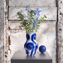 Kähler Tulle Vase, Blue, H: 8.9"