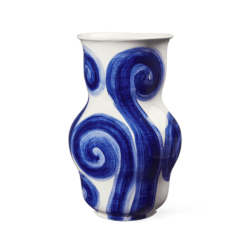 Kähler Tulle Vase, Blue, H: 8.9