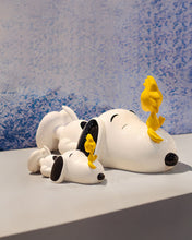 Snoopy & Woodstock PEANUTS Black, White & Yellow Original 13in x 7in