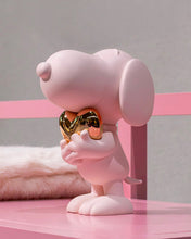 Snoopy HEART Pink & Gold Heart 11in