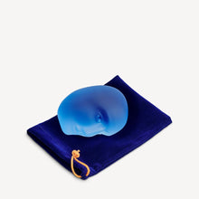 Kosta Boda Brains Karolina Crystal Blue Glass (first Brains in the collection)