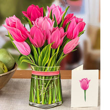 3-D Pop-Up Greeting Card Tulips