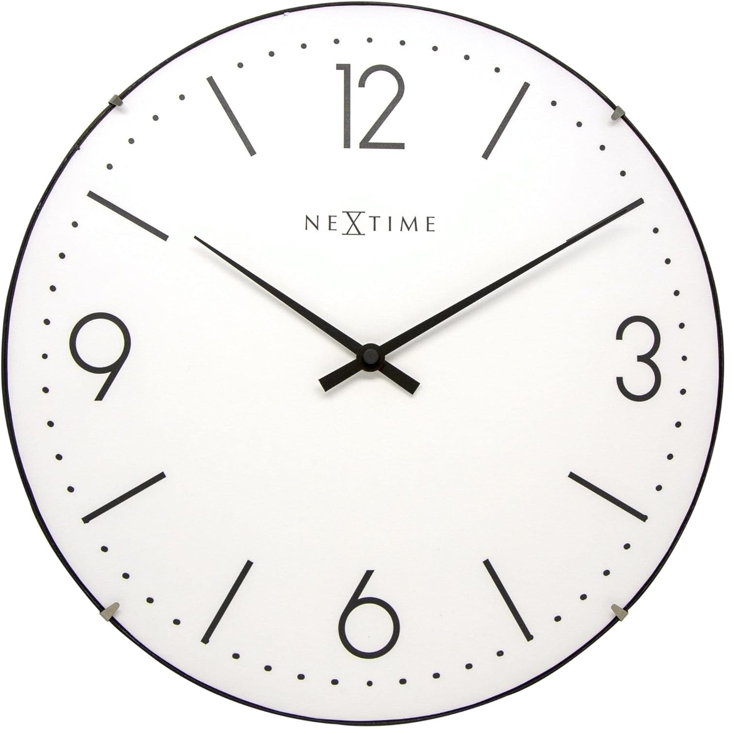 Basic Dome Wall Clock, White