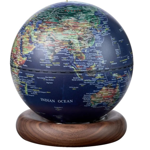 Atlas Globe Lamp Dark Ocean