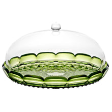 Guzzini Vanity Small Cake Serving Plate with Dome Lily Green