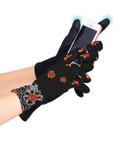 Laurel Burch "Orange Blossoms" Texting Gloves