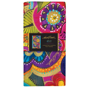 Laurel Burch Carlotta's Garden Kitchen Tea Towel 18x28"