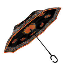 Laurel Burch Orange Blossoms Reverse Umbrella