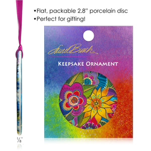 Laurel Burch Carlotta Garden Year-round Keepsake Ornament