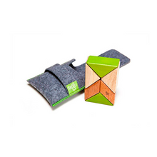 Pocket Pouch Prism Magnetic Wooden Blocks 6 pieces