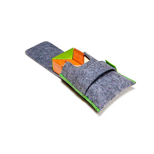 Pocket Pouch Prism Magnetic Wooden Blocks 6 pieces