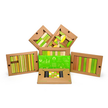 130-Piece Classroom Kit Magnetic Wooden Blocks