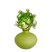 Kosta Boda Mino Spring Green Glass Object