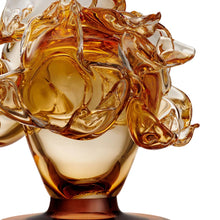 Kosta Boda Mino Amber Glass Object