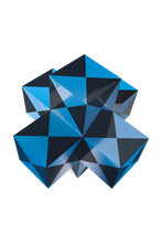 Cube Sculpture | Black and Blue