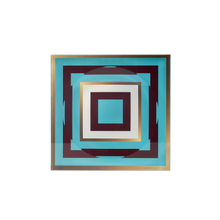 Candy Bowl - Gold and Blue Squares