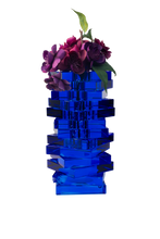 Crystal Twist Vase - Blue