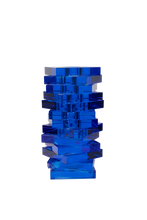 Crystal Twist Vase - Blue
