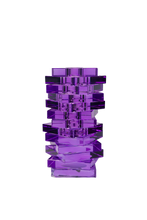 Crystal Twist Vase - Purple