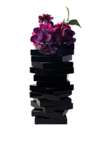 Crystal Twist Vase - Black