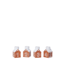 Kähler Gingerbread Advent Candle Holder, 4 Pcs.