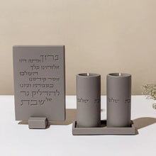 A blessing for Shabbat candles made of clean concrete - Concrete Series