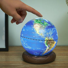 Atlas Globe Lamp Dark Ocean