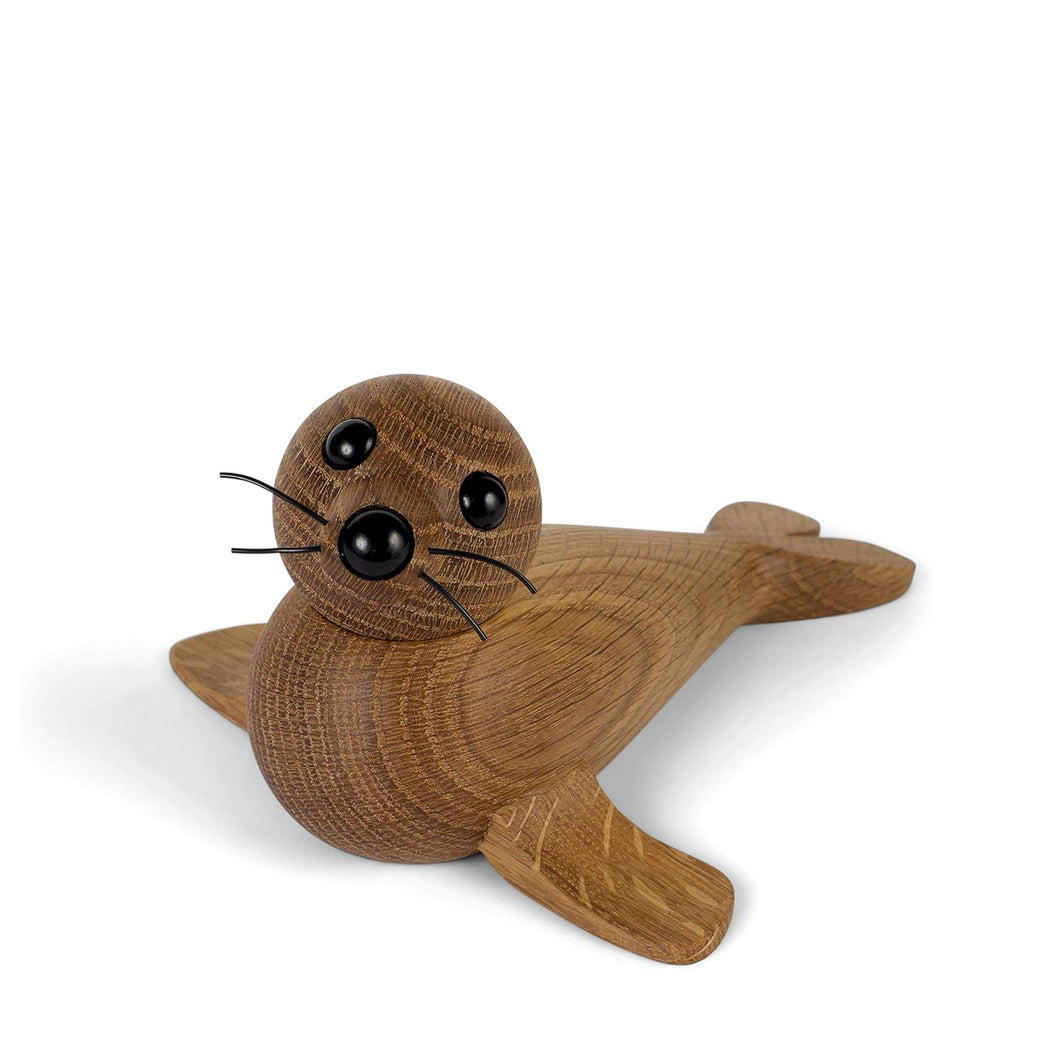 Seal Female Wooden Figurine