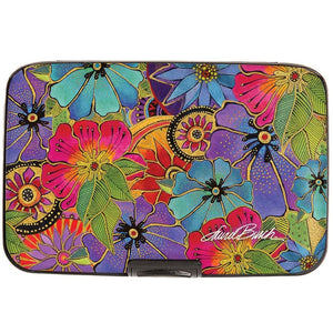 RFID Secure Armored Wallet Blossom Florals