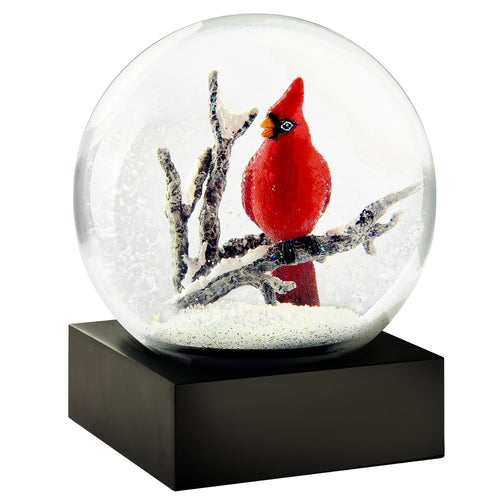 Cardinal Singing Snow Globe
