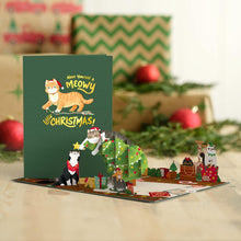 Pop Up Greeting Card Meowy Little Christmas Cats