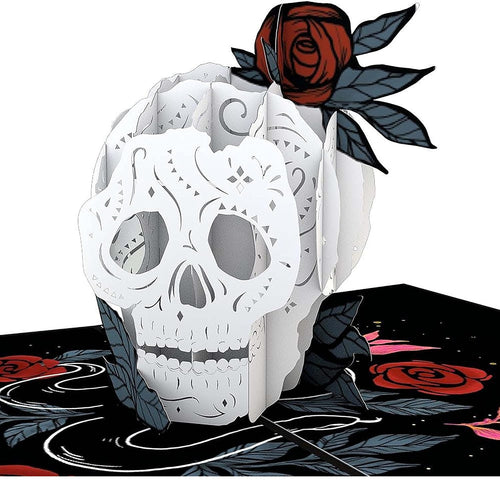 Rose Skull Pop Up Card