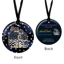 Laurel Burch Polka Dot Gatos Year-round Keepsake Ornament
