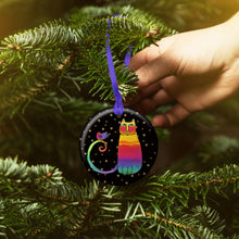 Laurel Burch Rainbow Cat Year-round Keepsake Ornament