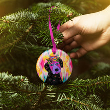 Laurel Burch Violet Dog Year-round Keepsake Ornament