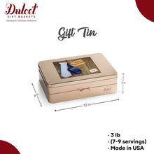 Classic Tin Treats Within Gift Basket